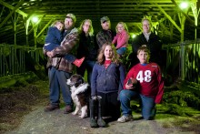 The Kays family, dairy farm owners